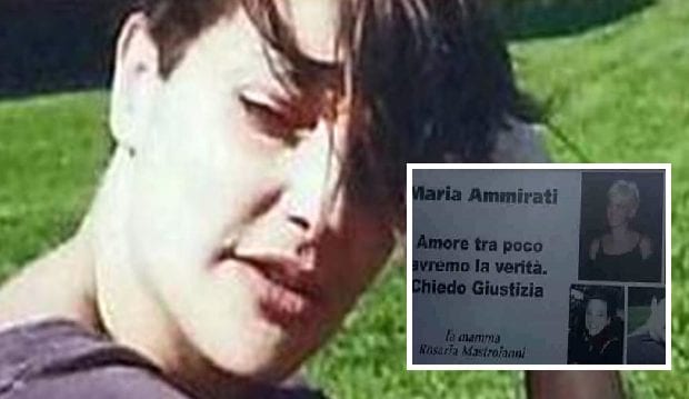 La mamma di Maria Ammirati chiede giustizia e fa affiggere nuovi manifesti tra Napoli e Caserta