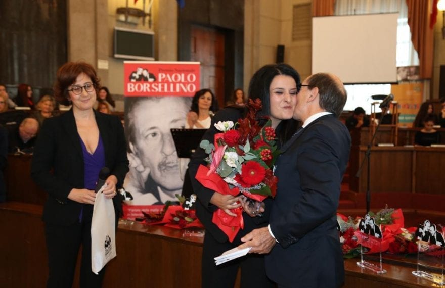 Casertace LE FOTO. Alla giornalista Marilena Natale il premio Paolo Borsellino