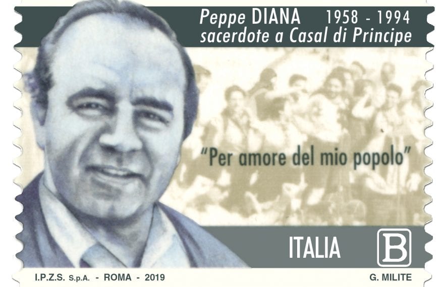 DON GIUSEPPE DIANA. Le Poste Italiane dedica un francobollo al prete ucciso dalla camorra - CasertaCE