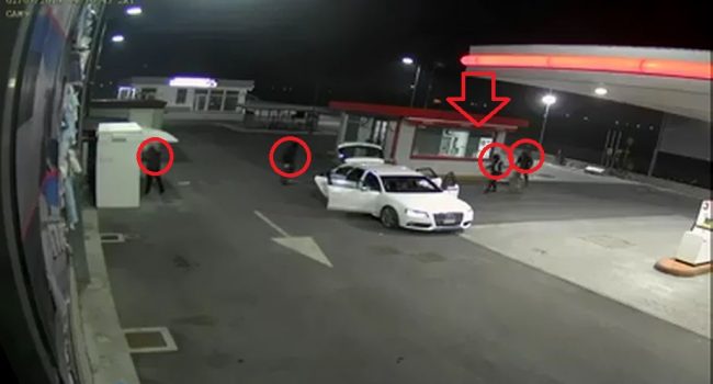 Casertace IL VIDEO. In sei tentano l'assalto al distributore di benzina. Magro bottino per la banda dell'Audi