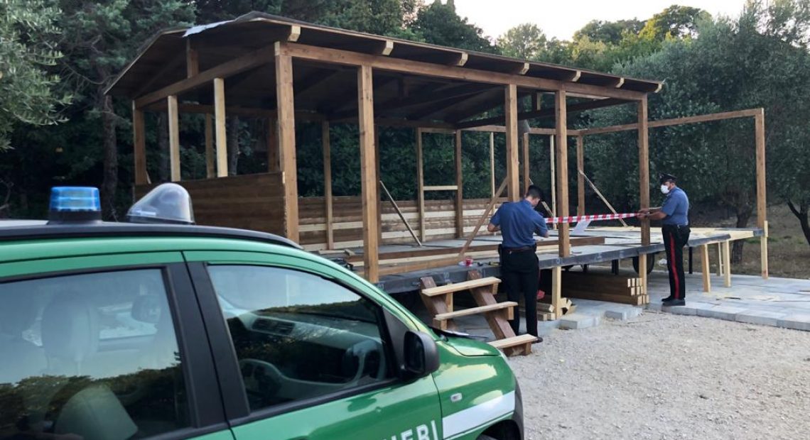 CASERTA - LA FOTO. CASERTA. Sequestrata casa in costruzione sulla Vaccheria, è abusiva