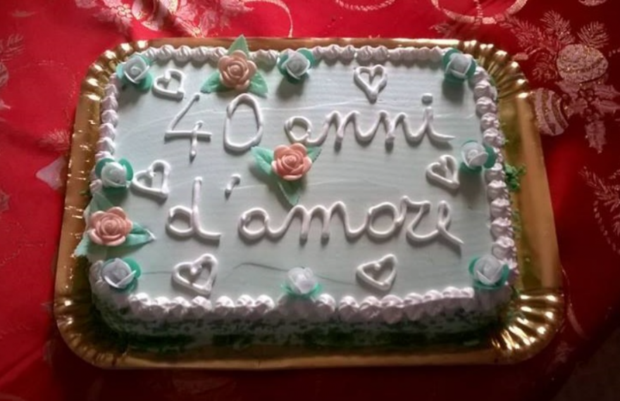 torta 40 anni d'amore